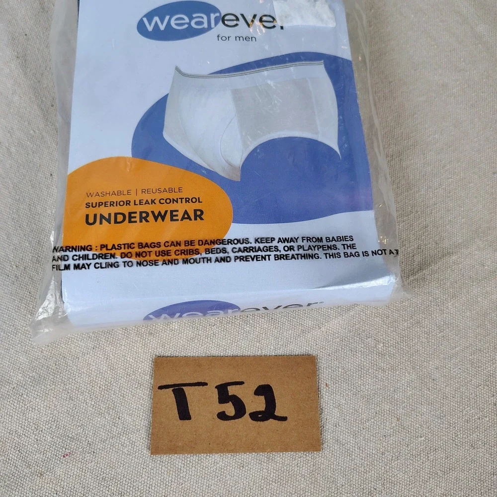 NWT Wearever Mens 3XL Incontinence Brief Navy Maximum Absorbency HDM200 Reusable